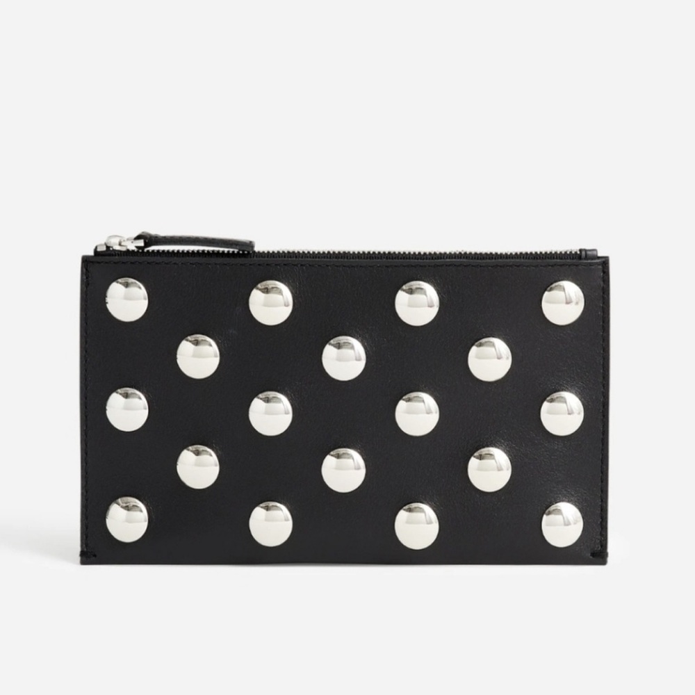 Madewell Studded Leather Zip Pouch